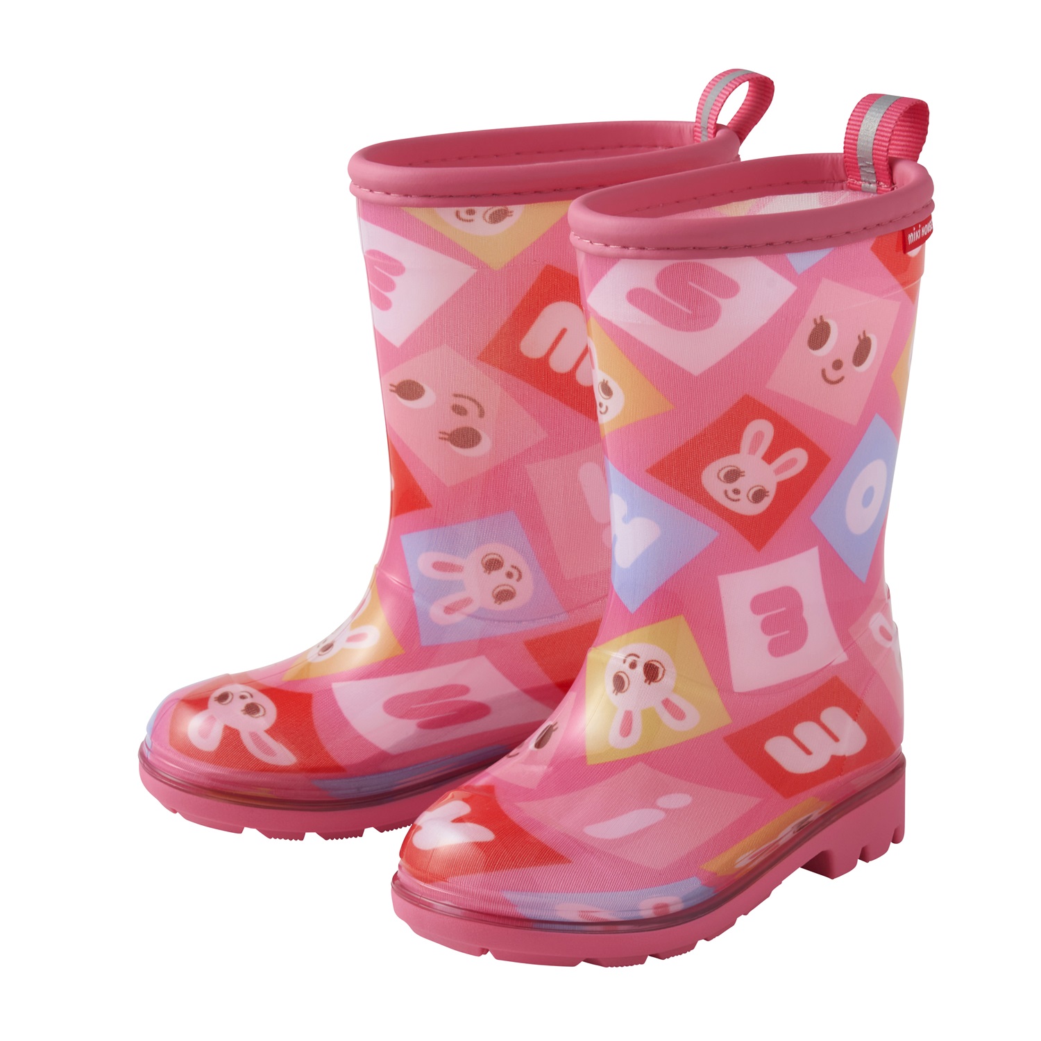 E157(ピンク/14cm)ミキハウス レインブーツ(ピンク) 14cm