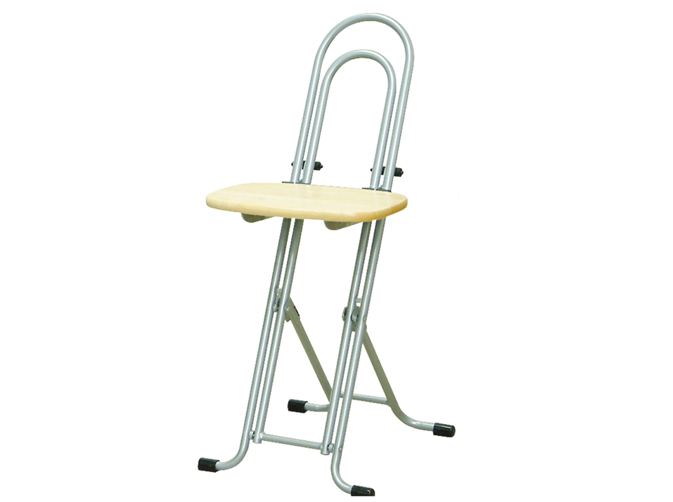 F153(ナチュラル/シルバー) ルネセイコウ　W-150Tベストホビーチェア（ナチュラル/シルバー）