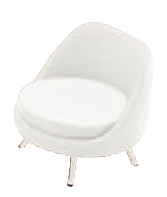 G128(ホワイト×ホワイト)　ＱＵＯＮチェア ラッテ カラー５色（子供用椅子／ローチェア／リビング）ホワイト×ホワイト