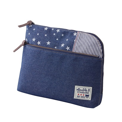 L101 ミキハウス ダブルB デニムマザーポーチ