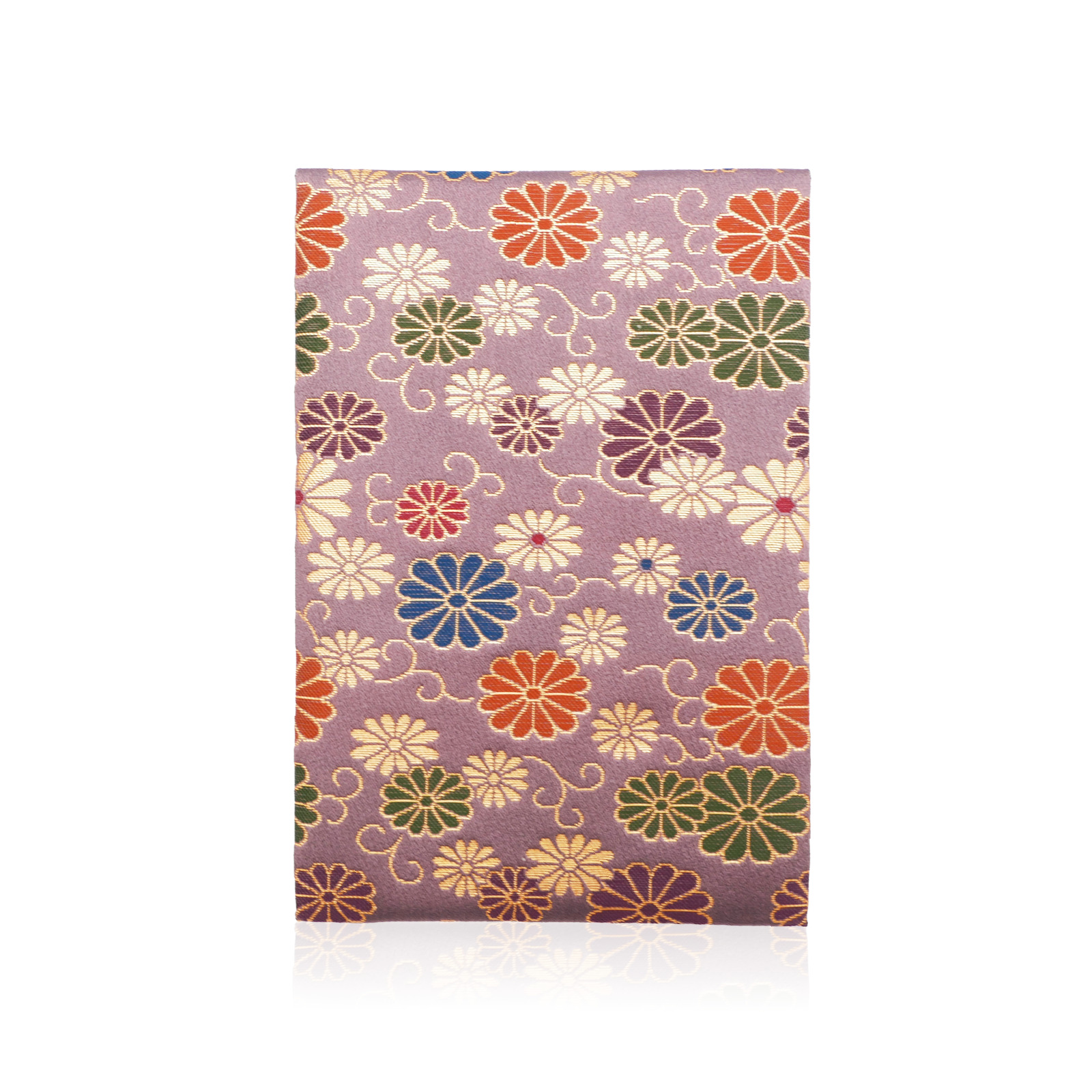 L115 西陣織御朱印帳 鶴飾り＆専用箱付き(花綾はなあや)