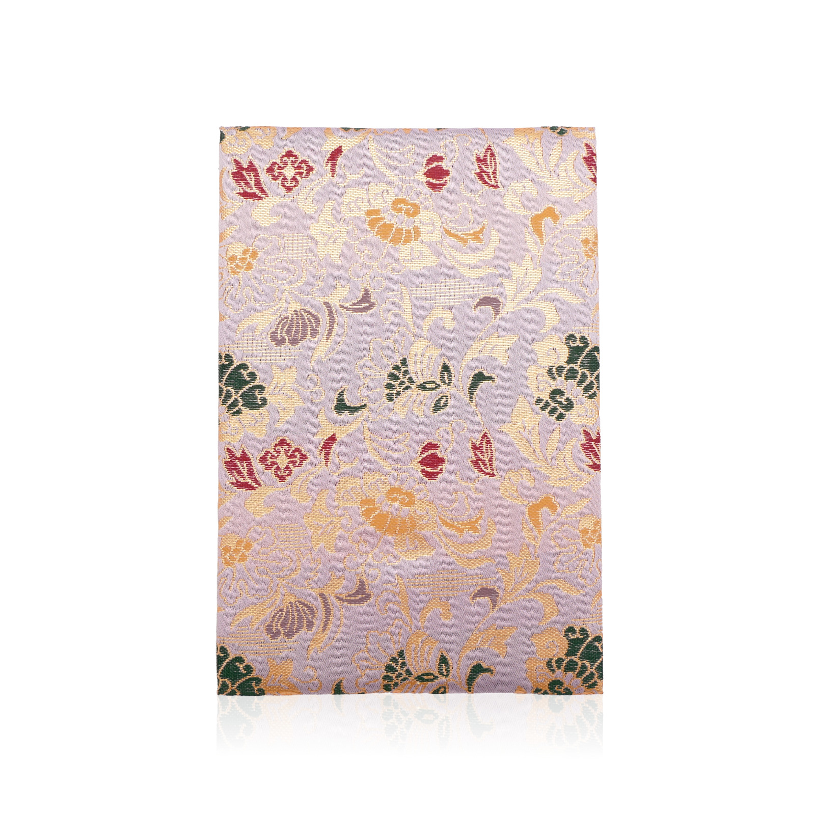 L115 西陣織御朱印帳 鶴飾り＆専用箱付き(藤宴とうえん)