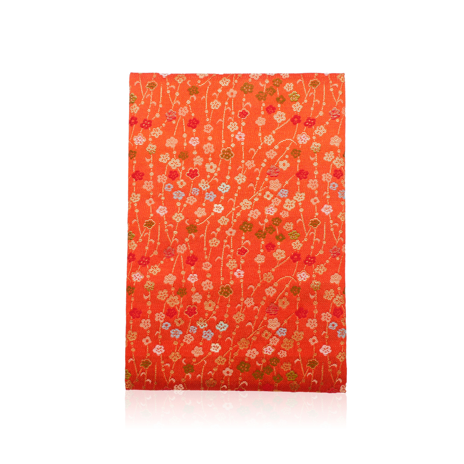 L115 西陣織御朱印帳 鶴飾り＆専用箱付き(花音かのん)