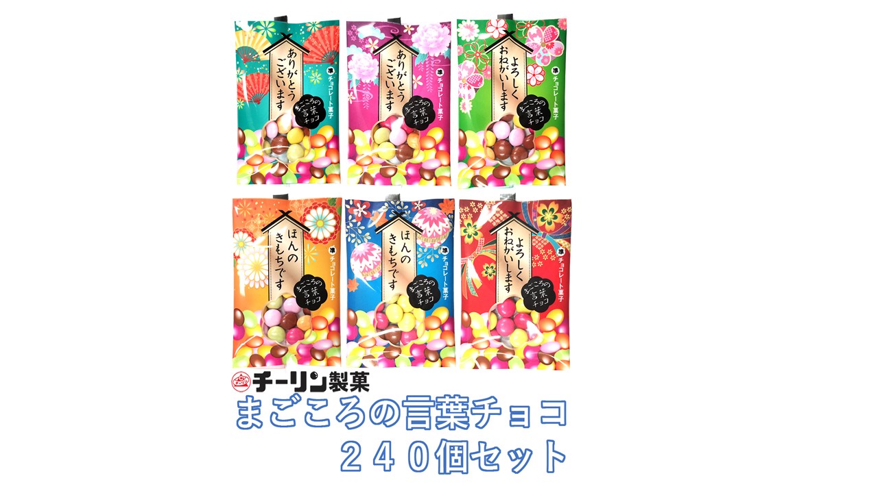 M109　まごころの言葉チョコ　1ケース（240個入り）