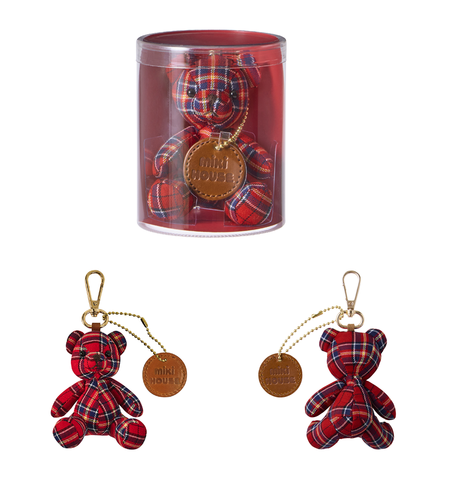 N103(赤) ミキハウス ミキハウスベア チャーム(赤)