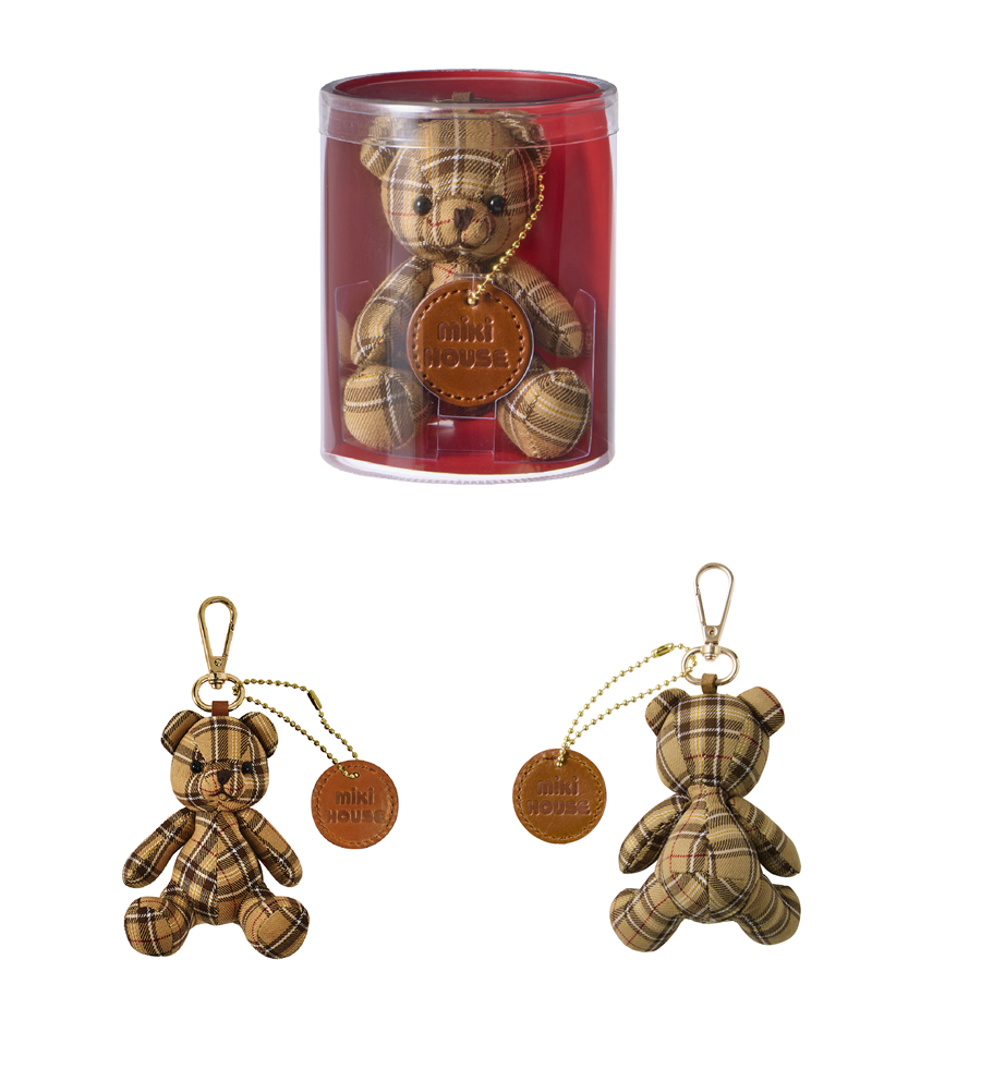 N103(ベージュ) ミキハウス ミキハウスベア チャーム(ベージュ)