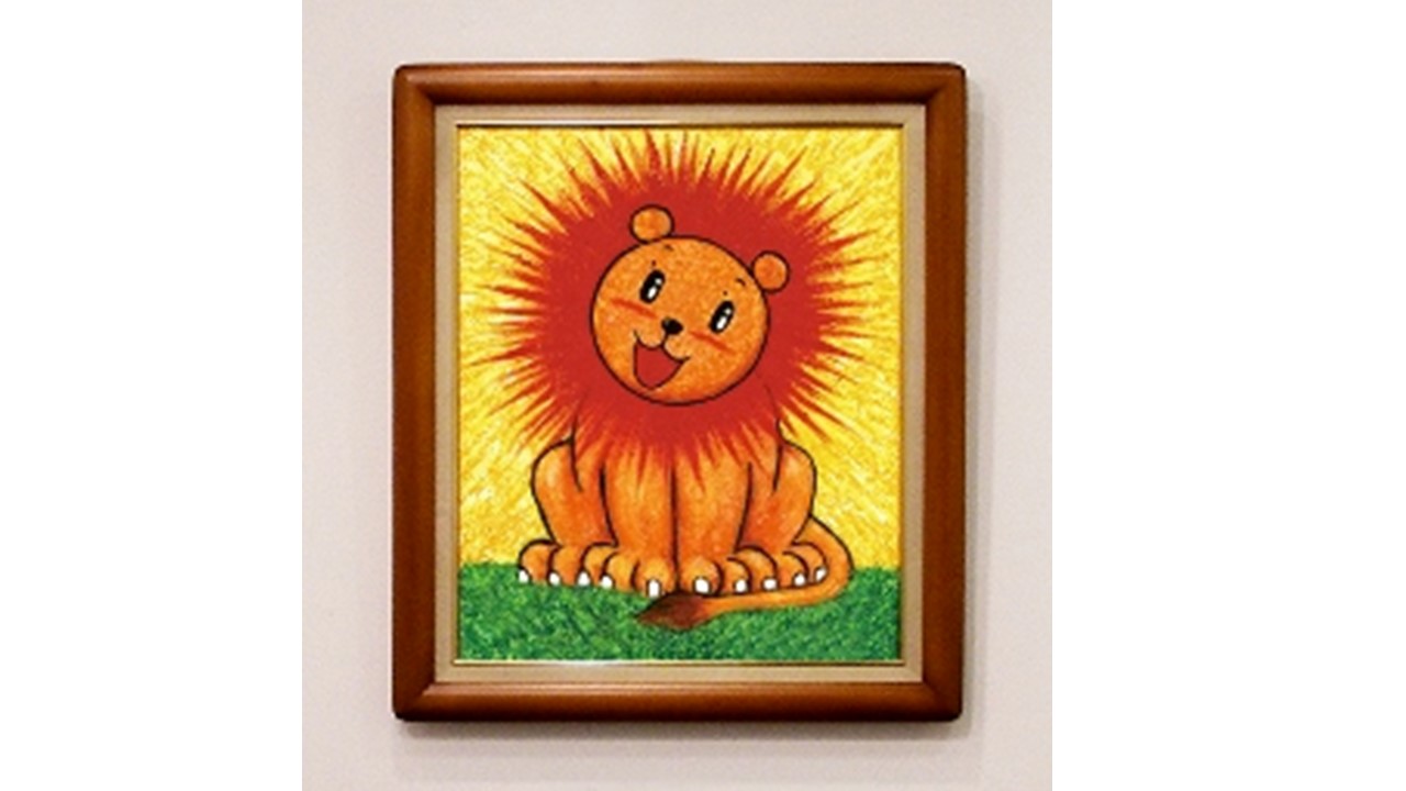 U101　原画「らいおんサン」SMサイズ