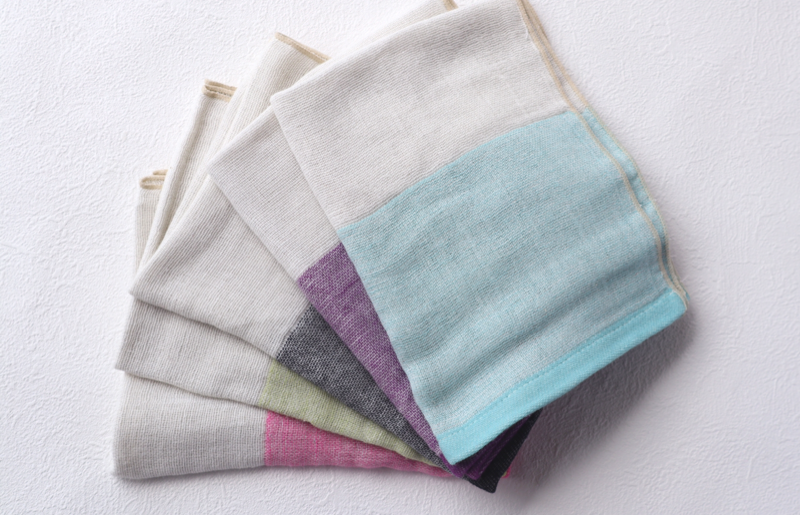 泉州南部織梅炭ふきん5枚セット G1896