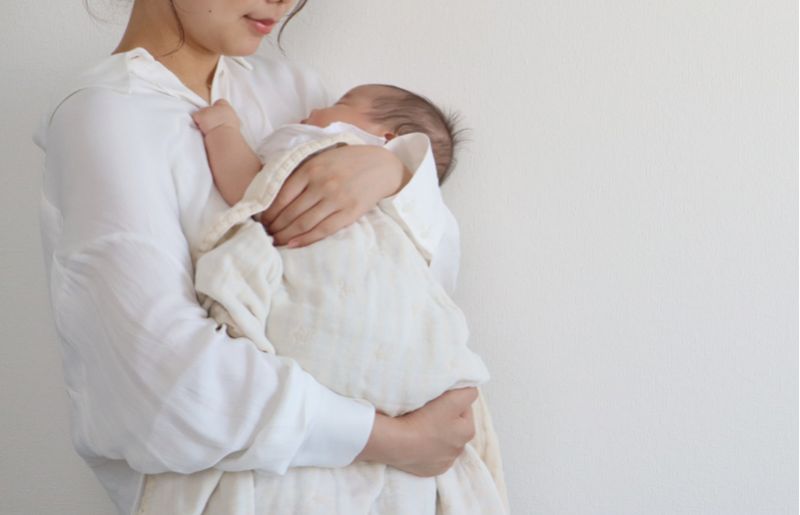 【eclat bebe】泉州南部織 4重ガーゼマルチケット（PiGy/Sサイズ） G1901