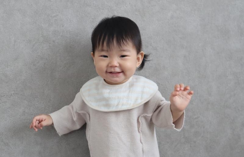 【eclat bebe】泉州南部織 4重ガーゼ スタイ＆miniハンカチ《22AW/Be》＜スピード発送＞ G1910