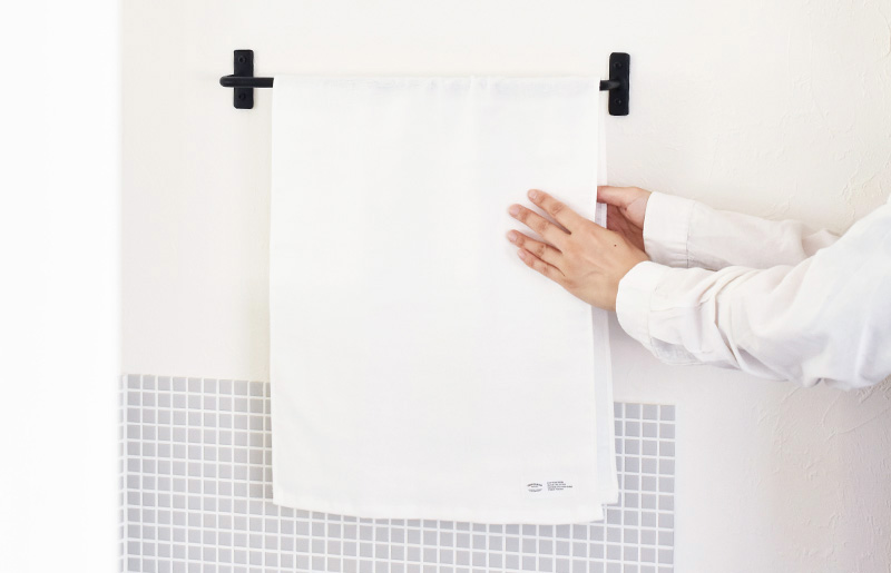 カラーガーゼ フェイスタオル 7枚（オフホワイト） G2046