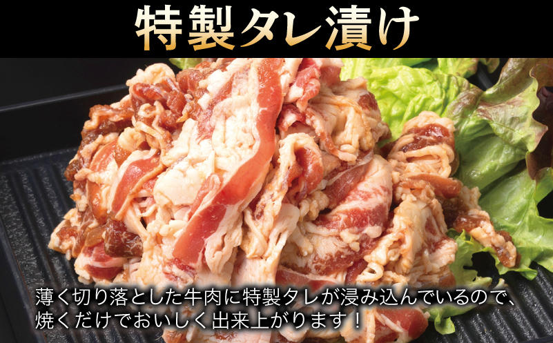 【ANA限定】 牛肉 切り落とし タレ漬け+塩麹漬け 合計1kg（250g×各2袋） 【味付け 小分け 焼くだけ 簡単調理 BBQ 牛肉 250g×4袋】 G3354