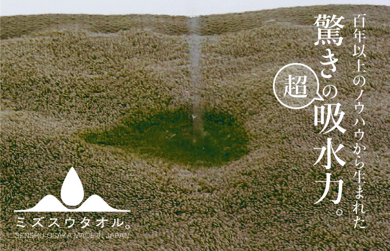 【驚きの吸水力】ミズスウタオル フェイスタオル 4枚 ブラウン【スピード発送 泉州タオル 国産 吸水 普段使い シンプル 日用品 家族 ファミリー】 020C337