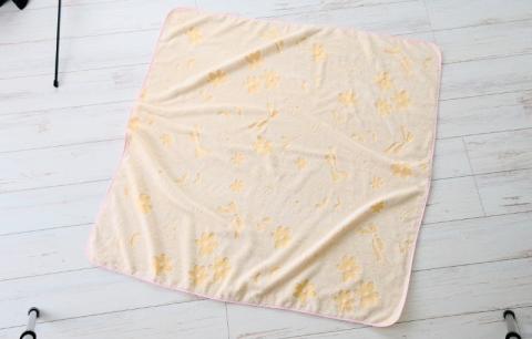 【高島屋選定品】泉州タオル おくるみ２枚（ピンク＆オレンジ）【タオル 国産 シンプル 日用品 ベビー】 TTT0003