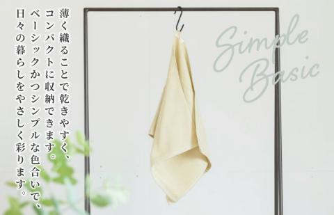 速乾・コンパクト・肌に優しいガーゼ＆パイルのループ付フェイスタオル７枚セット ピスタチオ 【泉州タオル 国産 吸水 普段使い シンプル 日用品】 099H1552