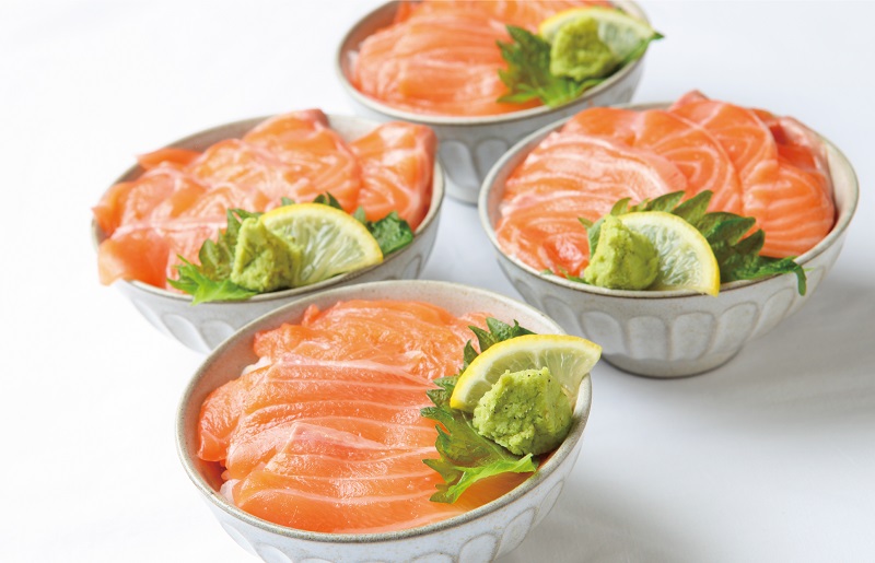 アトランティックサーモン 食べ比べ 合計3.6kg（スライス2kg／柵 1.6kg） 099H3324