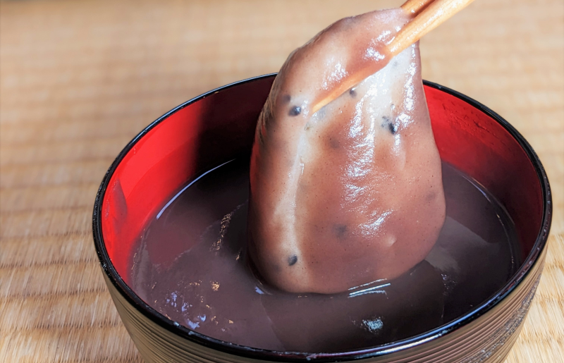 老舗和菓子屋さんの杵つき生丸餅（ゴマ）12個＆こしあん 200g×3セット 099H4030