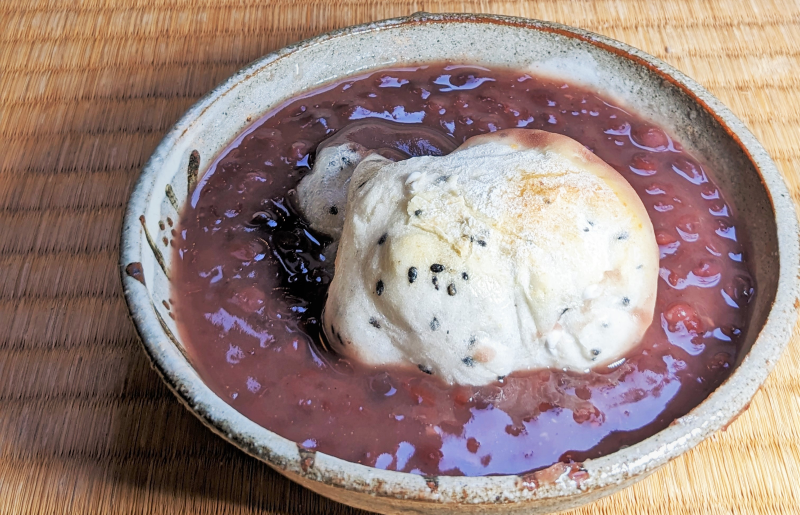 老舗和菓子屋さんの杵つき生丸餅（ゴマ）12個＆つぶあん 200g×3セット 099H4040