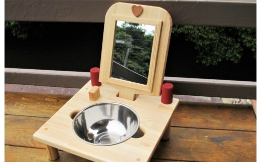 手作り木製ミニドレッサー&はみがきトレーニング 099H2187