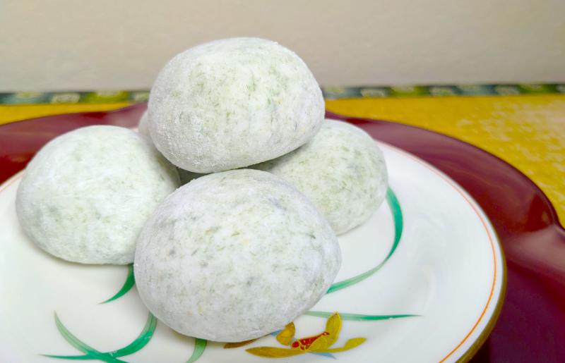 老舗餅屋さんが作るチーズ入り杵つき生丸餅(青のり) 18個入り 099H4036