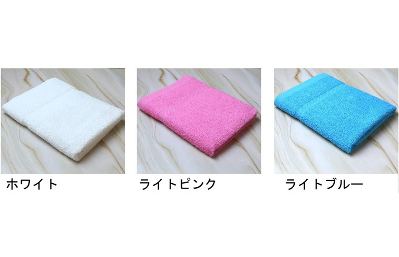 お洗濯がラクチン バスタオル  3枚セット（ホワイト／ライトピンク／ライトブルー）【泉州タオル 国産 吸水 普段使い シンプル 日用品】 G3249