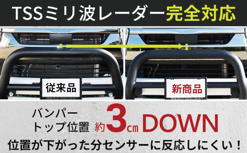 【スピード発送】ハイエース バンパー グリル ガード マットブラック ワイドボディ用 099H3067
