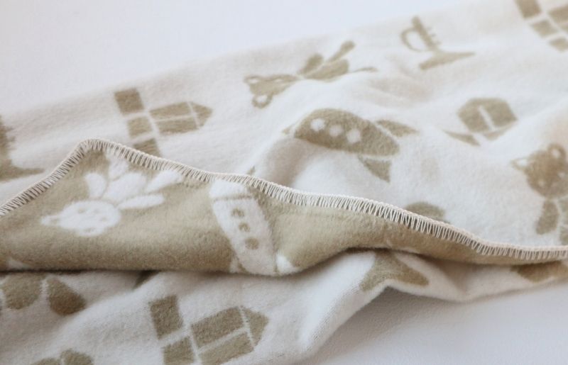 【オーガニックコットン100%】泉州南部織/あったか起毛ベビーブランケット＜スピード発送＞ G2024