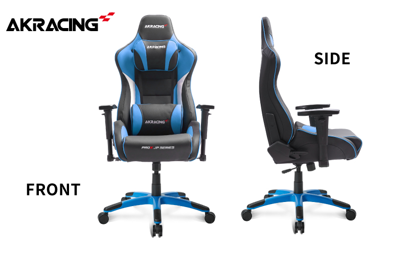 AKRacing Pro-X Gaming Chair (Blue) JP エーケーレーシング ゲーミングチェア（ヘッドレスト・ランバーサポート付き） 099H3545