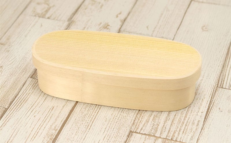 曲げわっぱ弁当箱 スリム小判 550cc 099H3580
