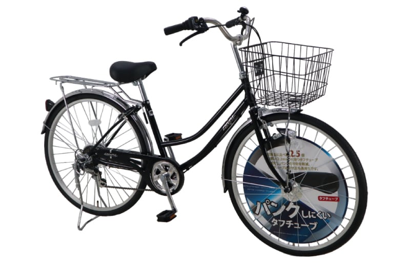 ディーバル266 オートライト ブラック【自転車 完成品 組み立て不要 アウトドア サイクリング じてんしゃ 通勤 通学 新生活】 099X160-1