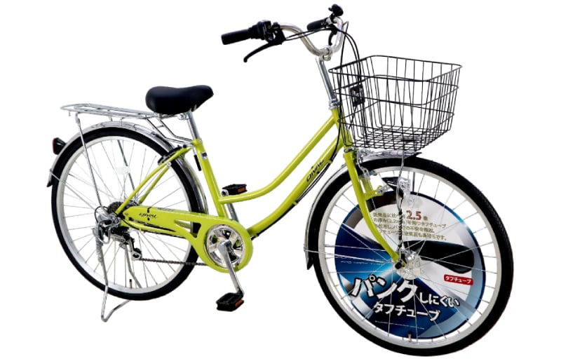 ディーバル266 オートライト ライトグリーン【自転車 完成品 組み立て不要 アウトドア サイクリング じてんしゃ 通勤 通学 新生活】 099X161-1