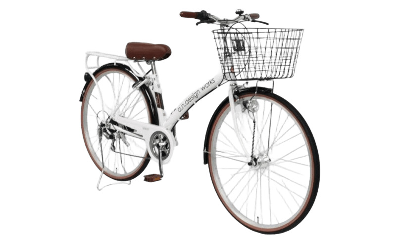 a.n.designworks/ STYLE KIX CITY276 ホワイト【27型 自転車 完成品 組み立て不要 アウトドア サイクリング じてんしゃ 通勤 通学 新生活】 099X361-1