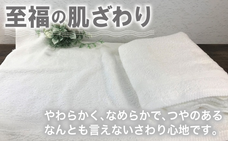 やわらかバスタオル 2枚セット（ホワイト）泉州タオル 010B040