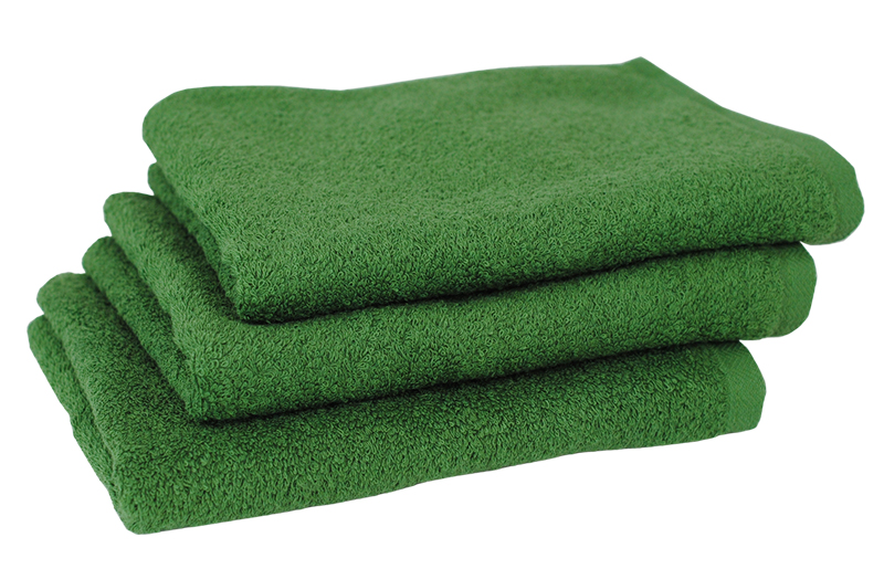 【圧倒的企業努力】コンパクトバスタオル モスグリーン3枚 G2080-1