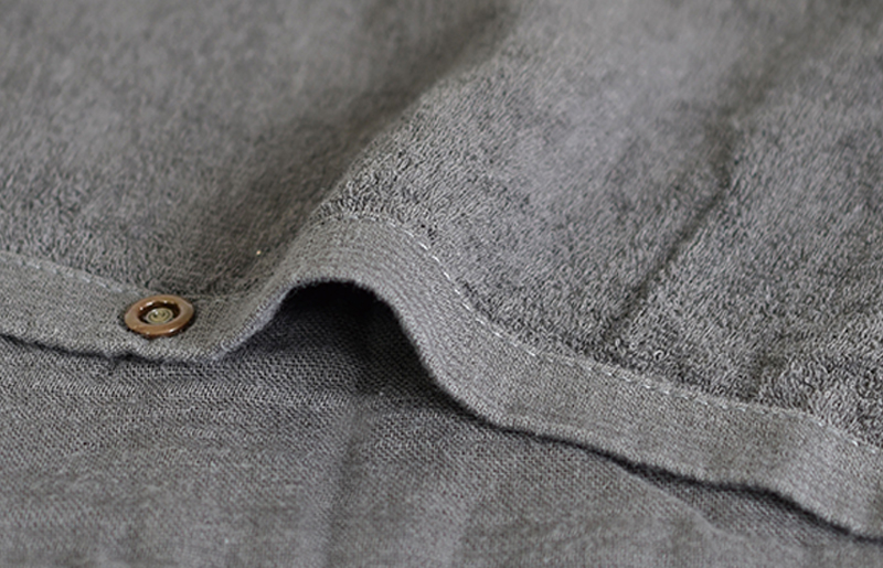 【スピード発送】プレミアムガーゼ ラップタオル（チャコール） G2086