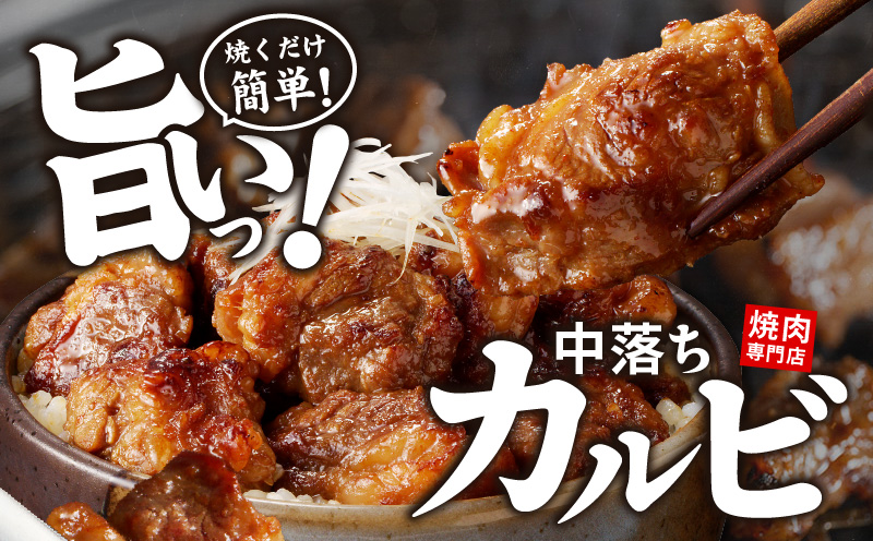 特製タレ漬け 中落ちカルビ 500g 小分け 250g×2P 牛肉 焼き肉専門店 099H3565