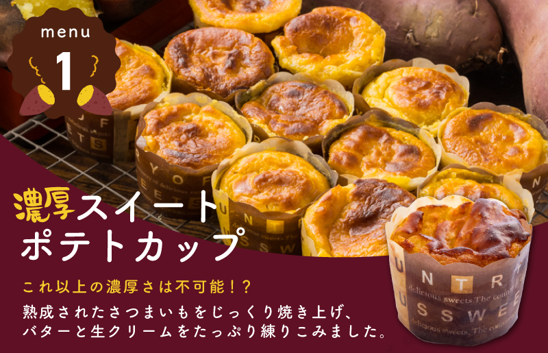 【圧倒的企業努力】芋匠さのや 福袋 わくわく スイーツセット（スイートポテト/モンブラン/大学芋/芋けんぴ）+スイートポテトパイ1個付 015B519-1