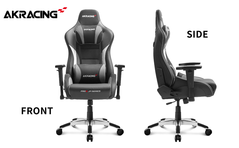 AKRacing Pro-X Gaming Chair (Grey) JP エーケーレーシング ゲーミングチェア（ヘッドレスト・ランバーサポート付き） 099H3161