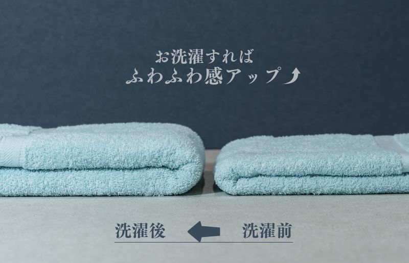 カラーバスタオル 4枚 （アクア）【泉州タオル 国産 吸水 普段使い シンプル 日用品 家族 ファミリー】 099H3693