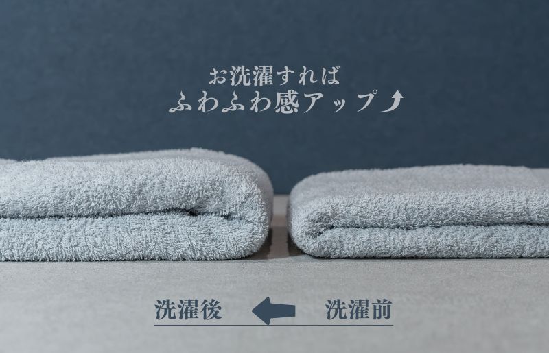 カラーバスタオル 4枚 （グレー）【泉州タオル 国産 吸水 普段使い シンプル 日用品 家族 ファミリー】 099H3694