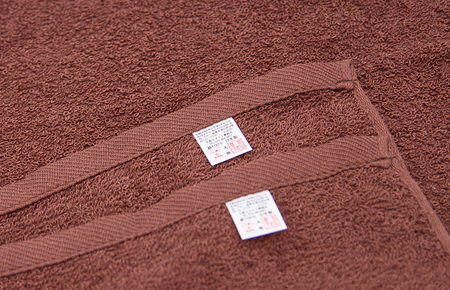 カラーフェイスタオル 10枚 ブラウン【泉州タオル 国産 吸水 普段使い シンプル 日用品 家族 ファミリー】 099H2374