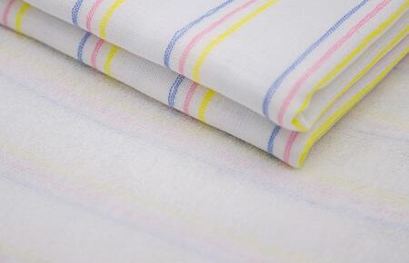 ボーダーカラー ガーゼパイルタオル 4枚【泉州タオル 国産 吸水 普段使い シンプル 日用品 家族 ファミリー】 099H2381