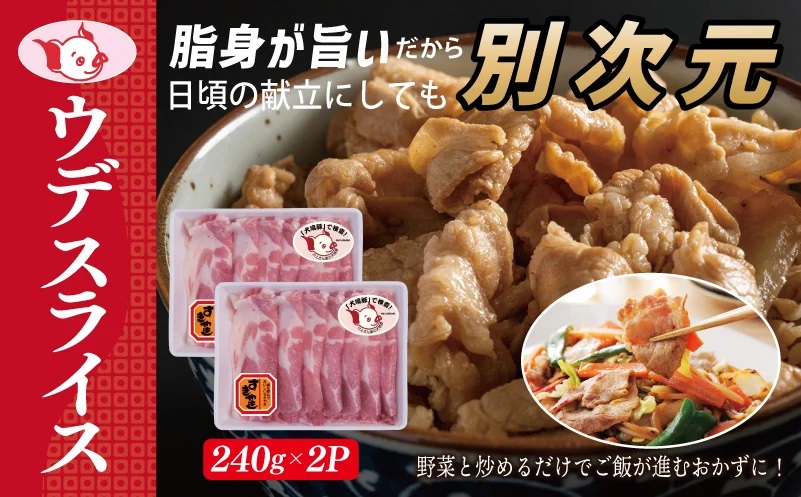 【泉佐野ブランド豚】犬鳴ポーク 3種 食べ比べセット（切り落とし／うで／ロース）×3回【国産 豚肉 ぶたにく 定期便 犬鳴p－九 小分け 普段使い】 099Z321