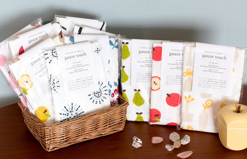 ガーゼタッチ ハンドタオル 詰め合わせ 10枚セット G2049