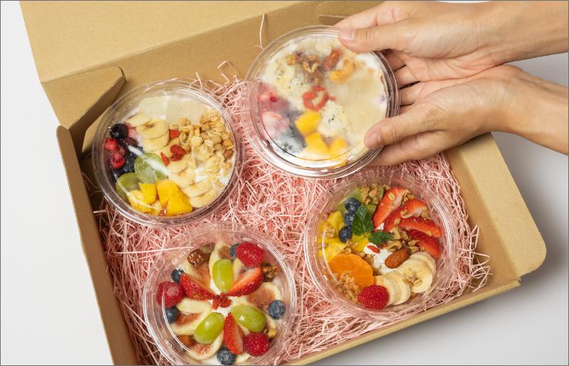 季節のフルーツのグリークヨーグルト 2個＆アサイーボウル 2個 定期便 6回 6か月【2か月に1回配送コース】 G2957