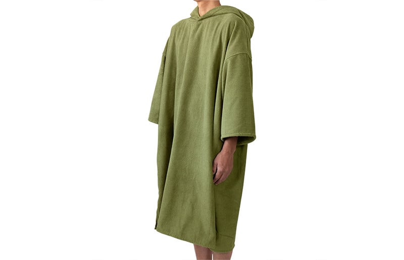 【スピード発送】泉州タオル サウナポンチョ（カーキ） G2119