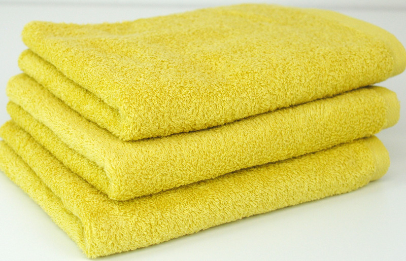 【圧倒的企業努力】コンパクトバスタオル マスタード 3枚 G2265-1