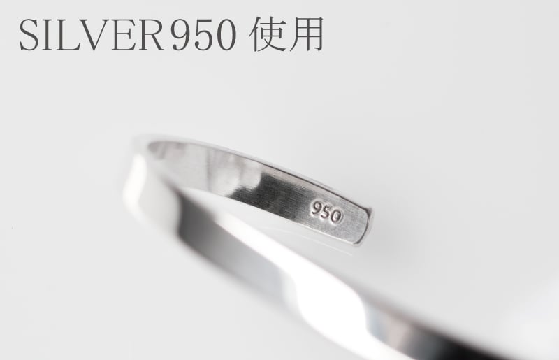シルバー950 バングル（グロス研磨） G3125-1