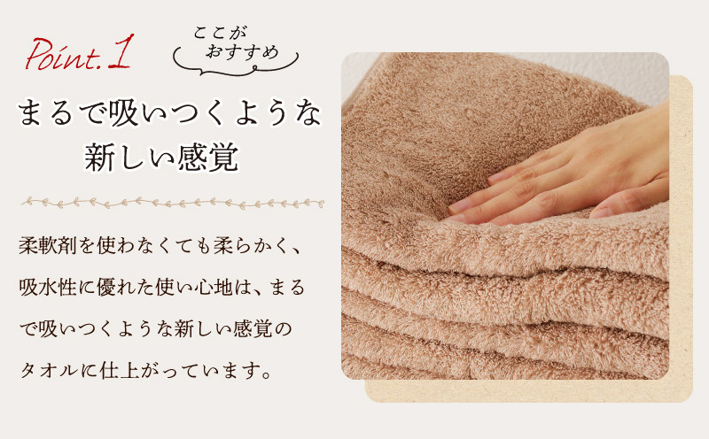 MAISON BLANC フェイスタオル テラコッタ 20枚【タオル 泉州タオル 単色 吸水 普段使い 無地 シンプル 日用品 ふわふわ ふかふか 家族 ファミリー】 G3299