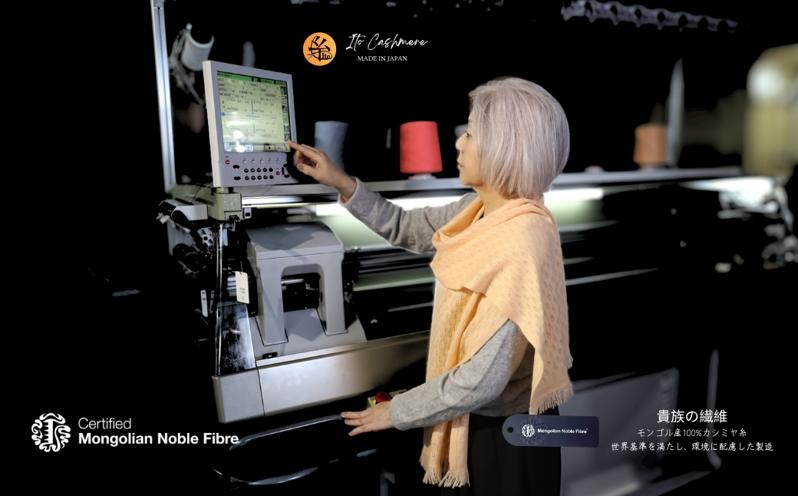 『Noble Fibre』100％カシミヤ・マフラー ベリーニ【高級 カシミア おしゃれ ファッション 防寒 かしみあ】 G3323